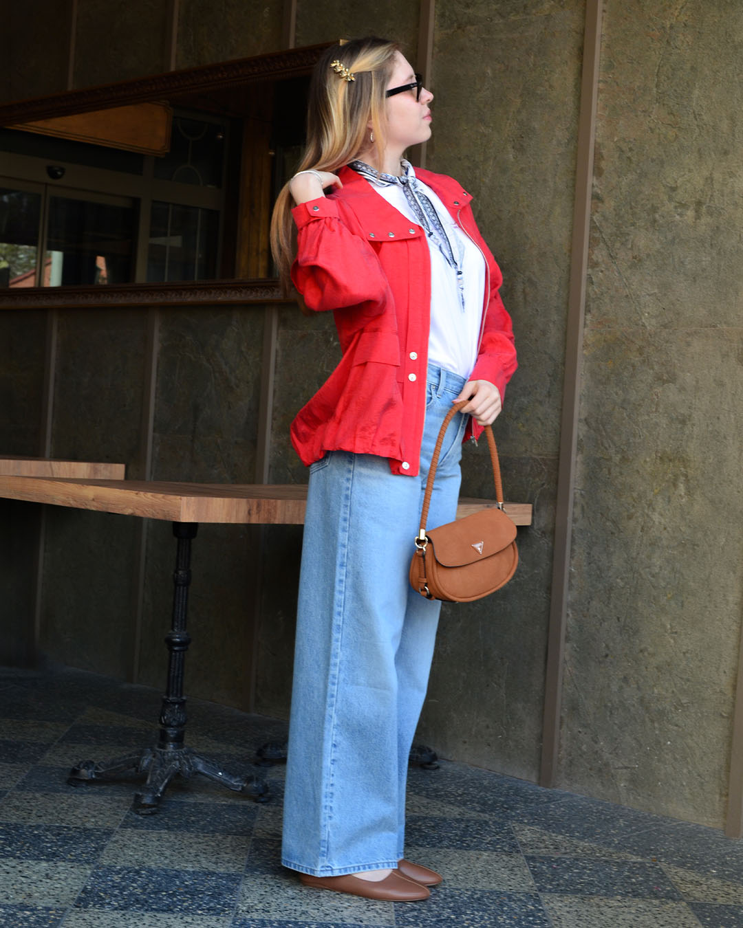 THE WIDE LEG TINTED CRUISE PANTOLON