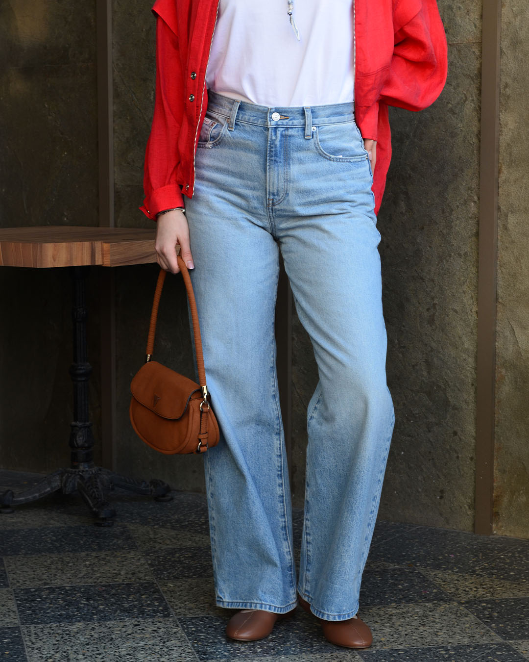 THE WIDE LEG TINTED CRUISE PANTOLON