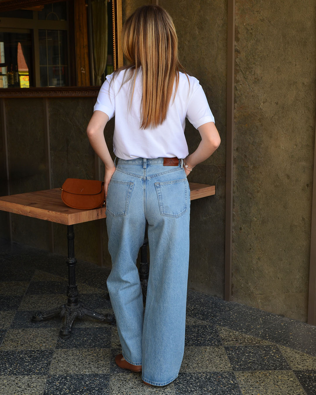 THE WIDE LEG TINTED CRUISE PANTOLON